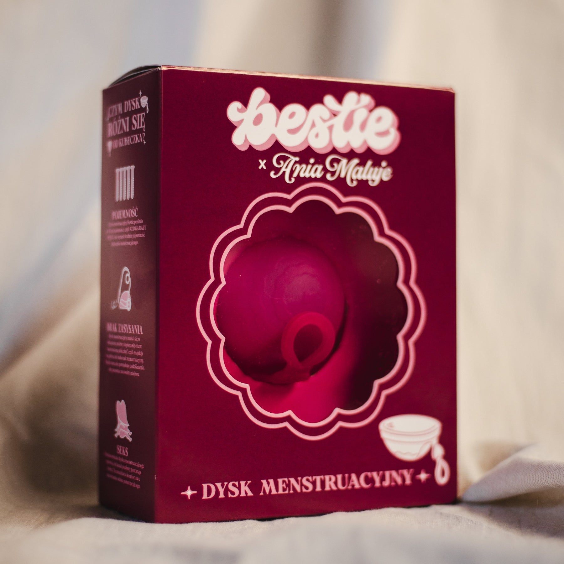 Dysk Menstruacyjny Bestie x Ania Maluje