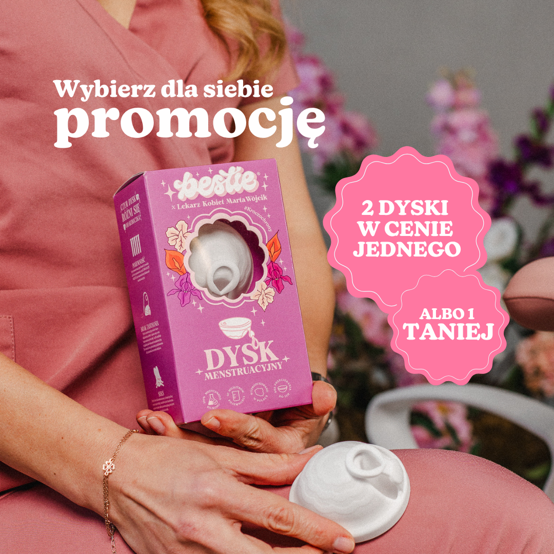 Dysk Menstruacyjny Bestie x Marta Wójcik Lekarz Kobiet W PROMOCJI