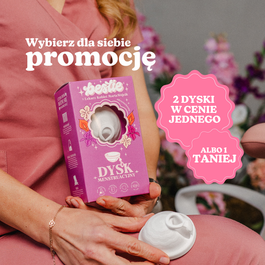Dysk Menstruacyjny Bestie x Marta Wójcik Lekarz Kobiet W PROMOCJI